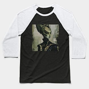 Fashion Alien Head Baseball T-Shirt